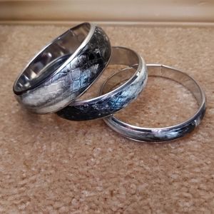 Snake Print Fashion Bangle Bracelets